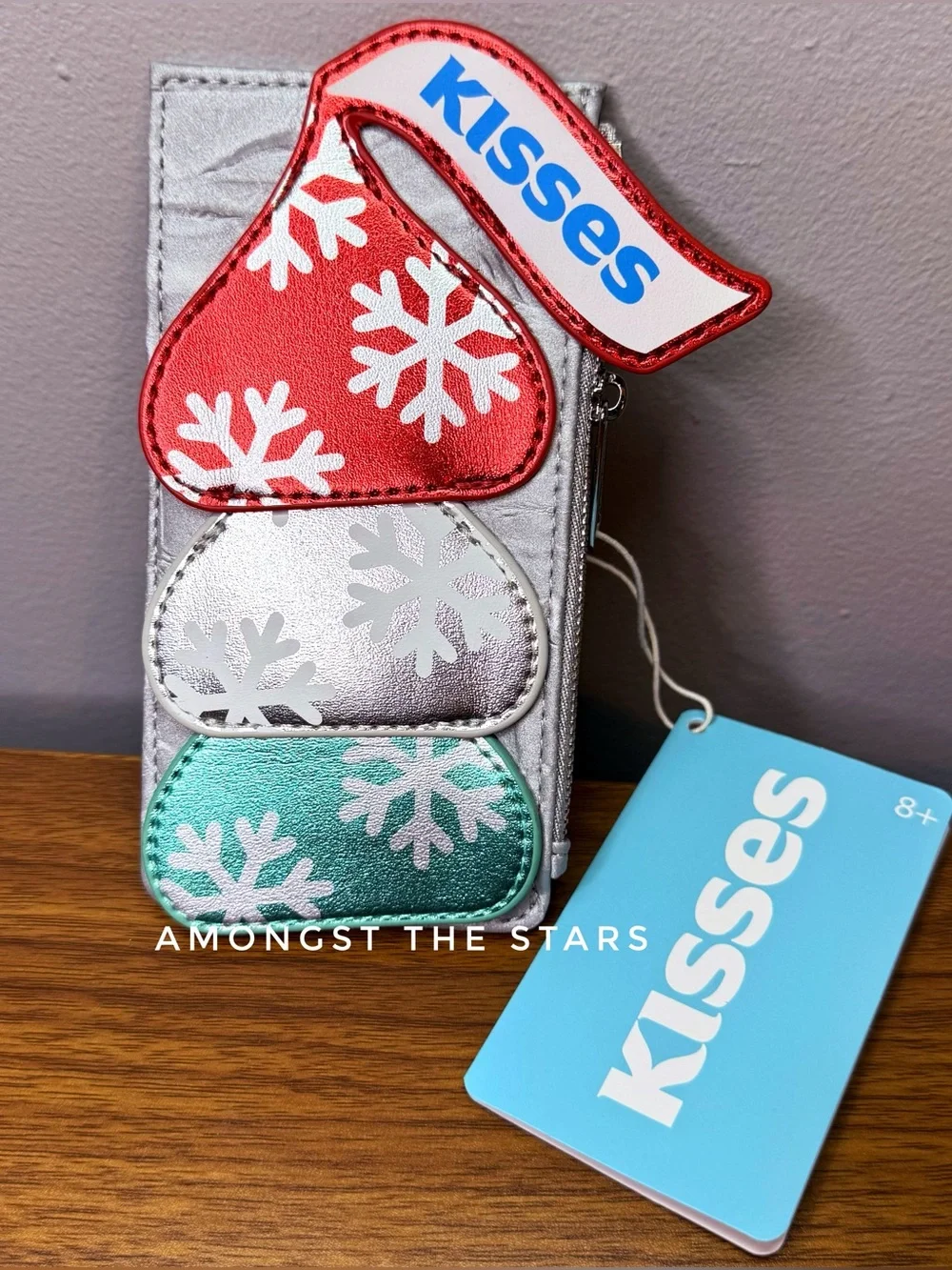 Loungefly Hershey Kisses Red, Silver & Green Cardholder Wallet